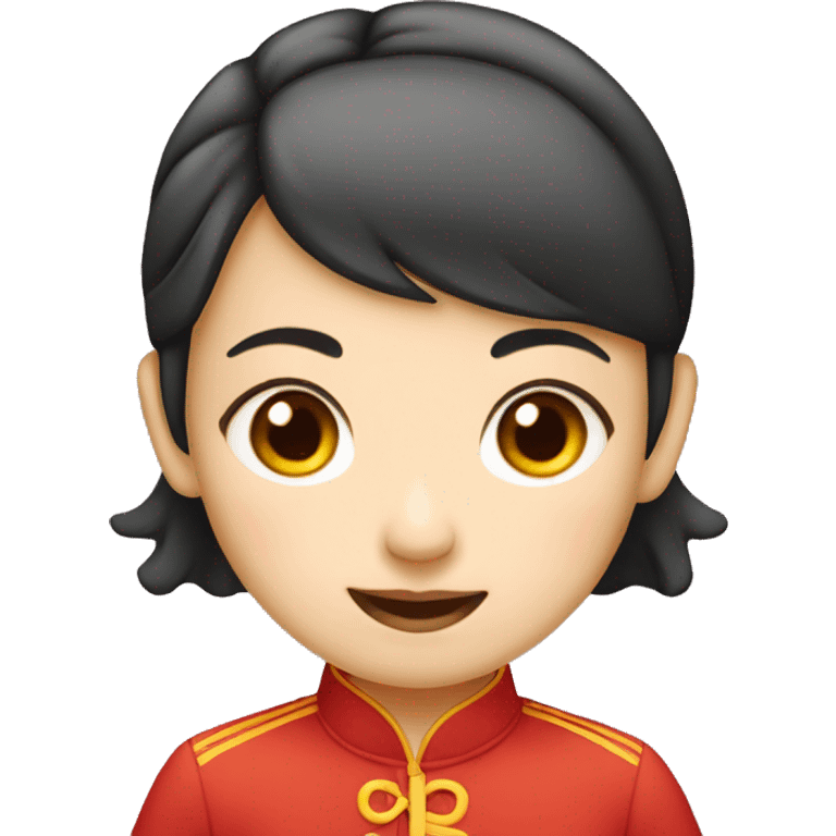 chinese girl from the mao ze dong area smili emoji