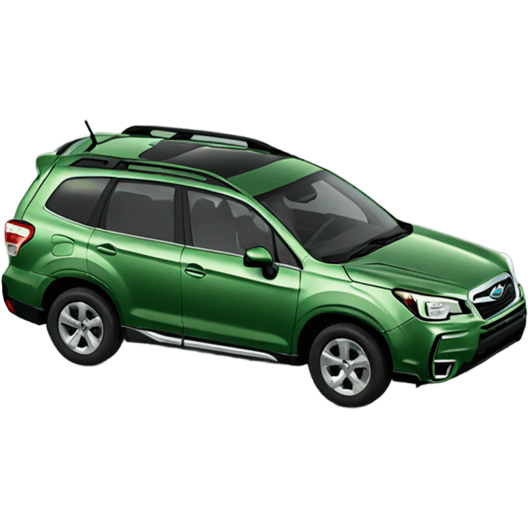 Subaru Forester in green emoji