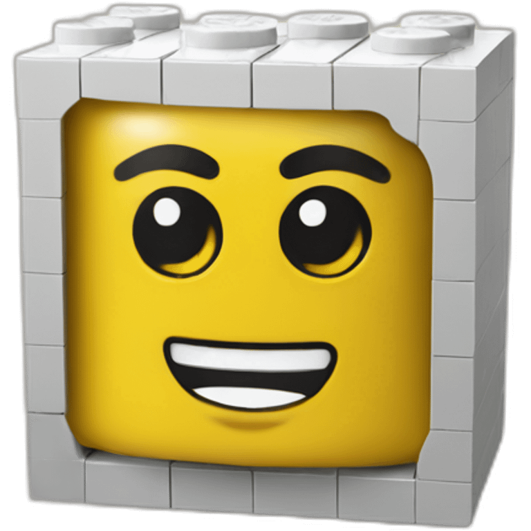 LEGO building block emoji