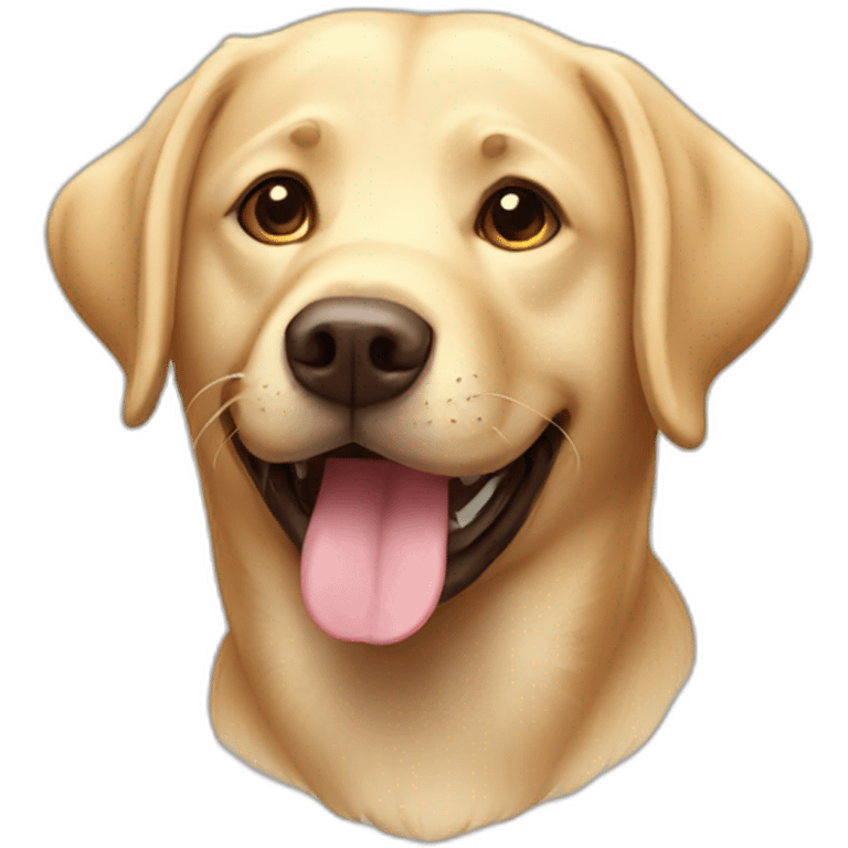 labrador happy emoji