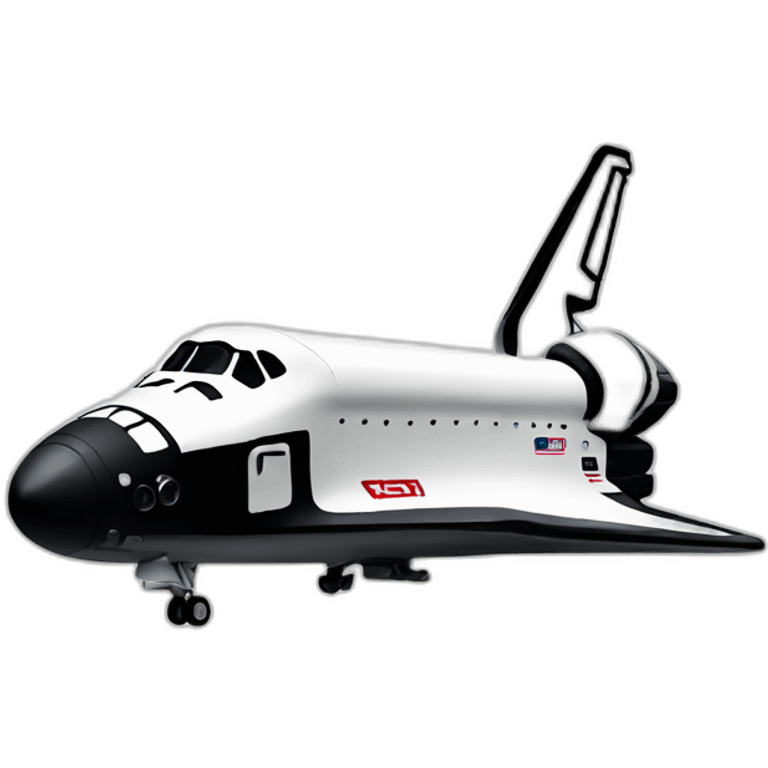 space shuttle side profile emoji