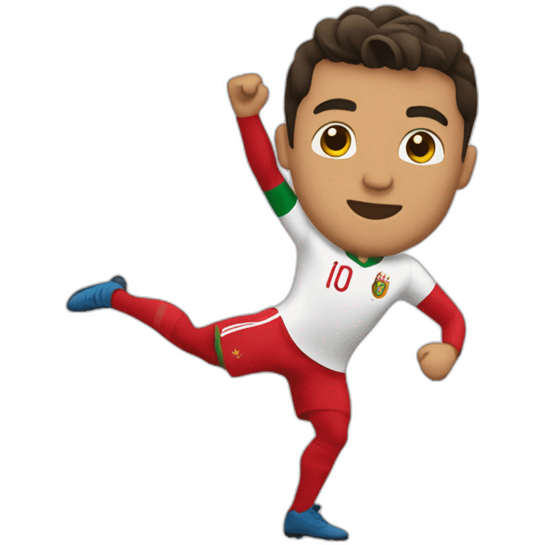 Cristiano maillot Portugal dancing emoji