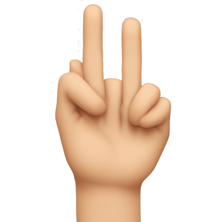 hand gesture with index finger extended and thumb extended in an L shape, other fingers folded down, palm facing viewer emoji