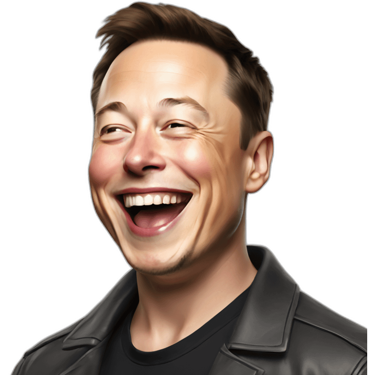 Laughing Elon musk emoji