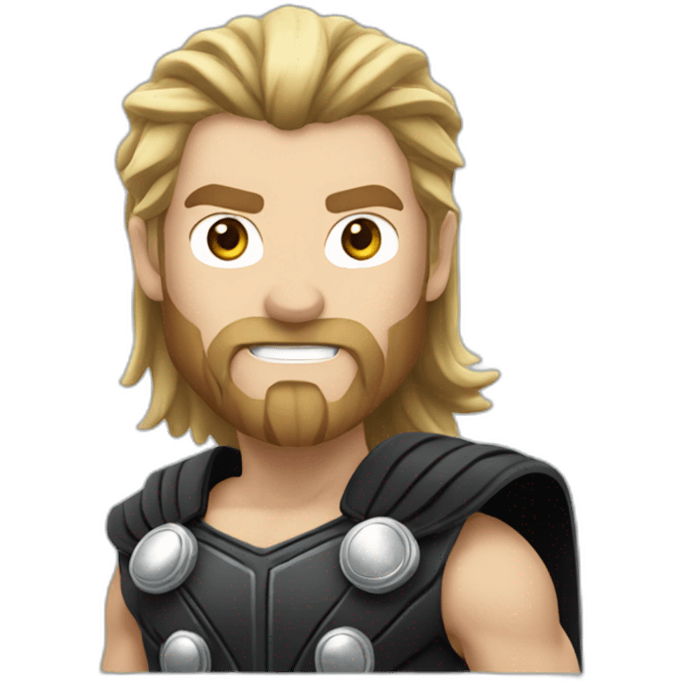 Thor with a real face emoji