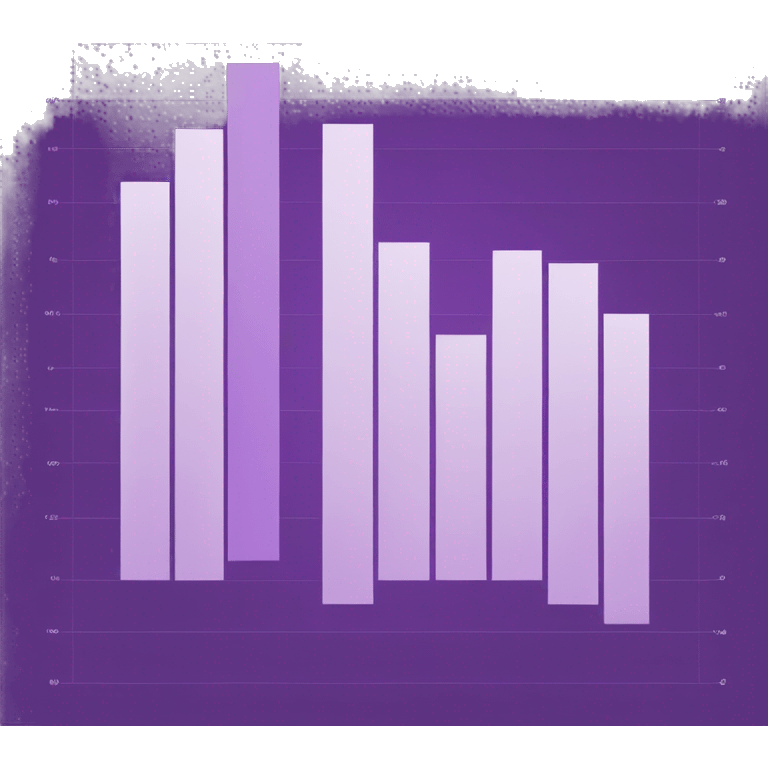 a purple data chart emoji