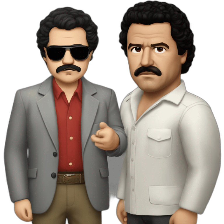 Pablo escobar vs batman emoji