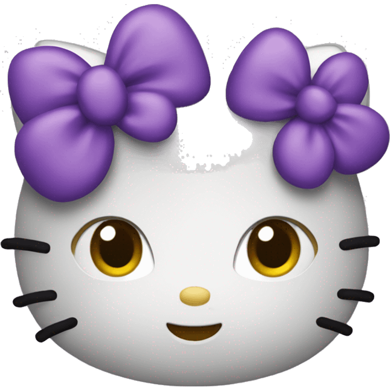 Hello kitty in purple  emoji