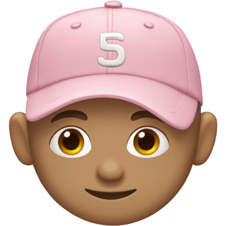 light pink baseball cap emoji