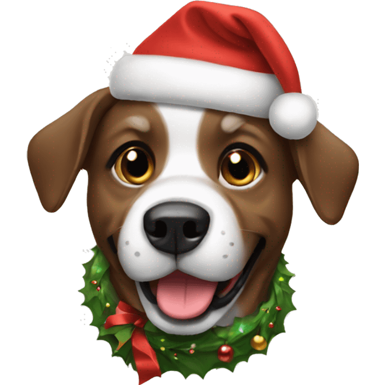 christmas dog emoji