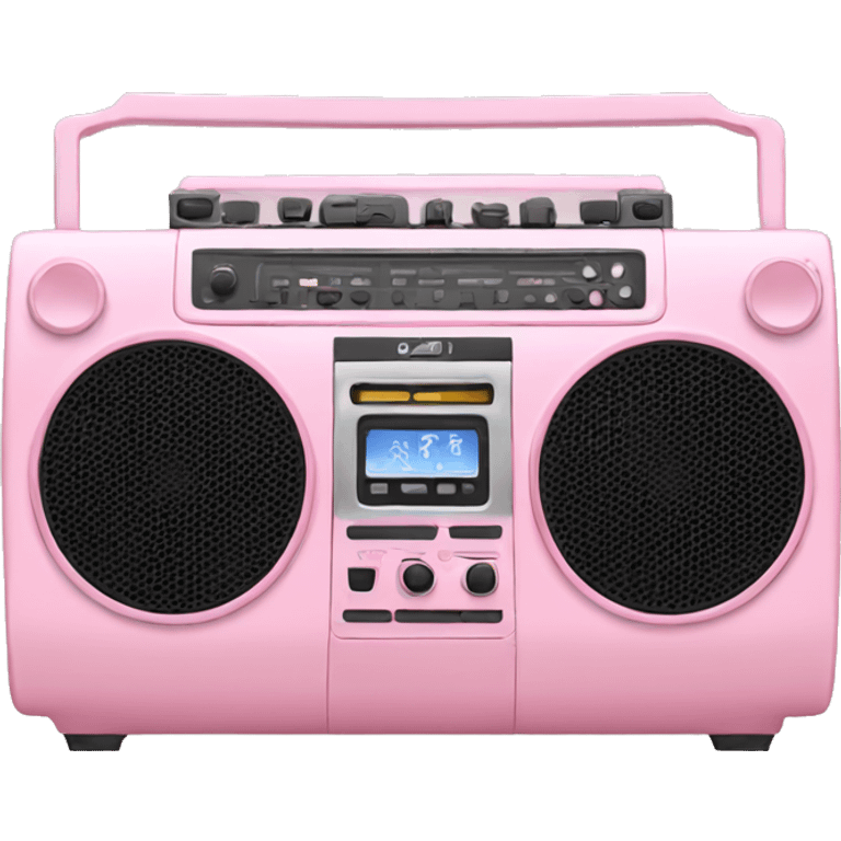 Light pink round boombox  emoji