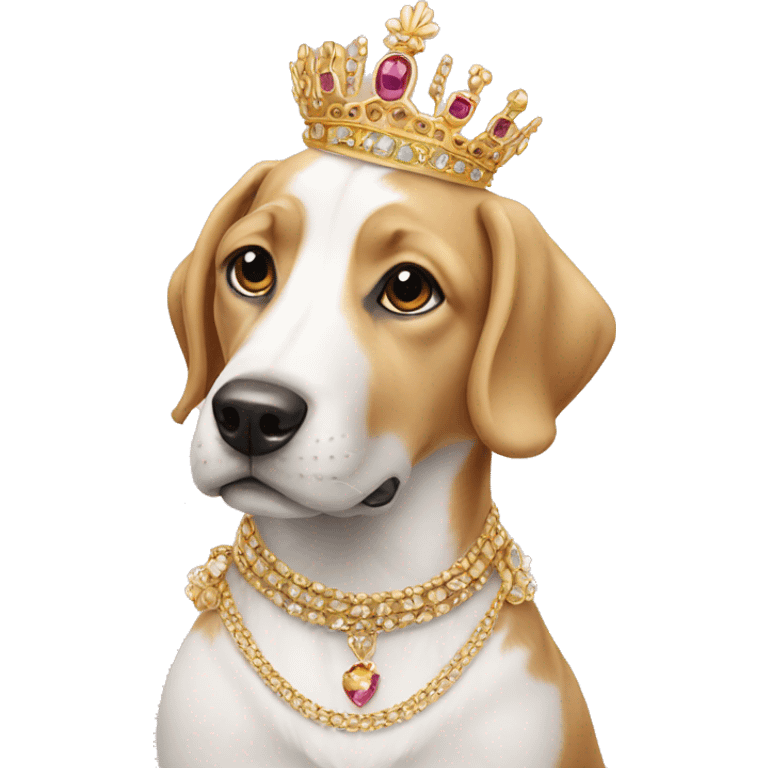 Dog with jewellery  emoji