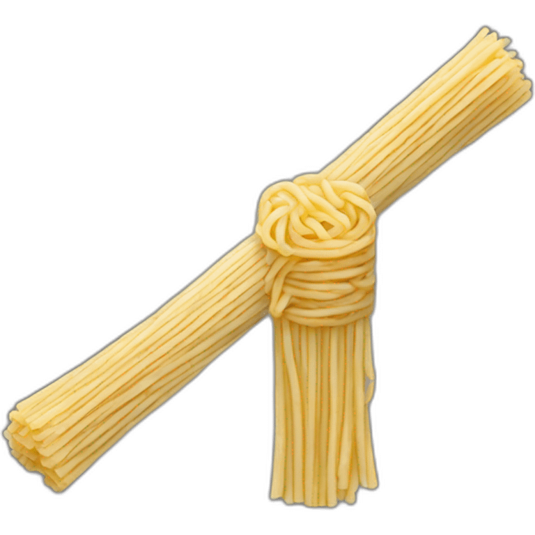 Lightsaber made of noodles emoji