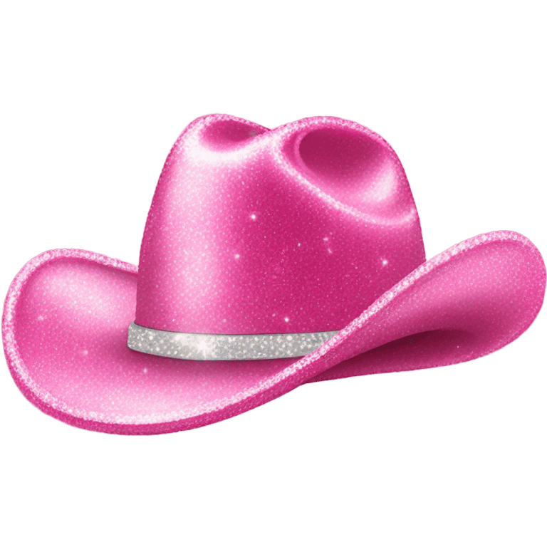 pink sparkly cowboy hat emoji