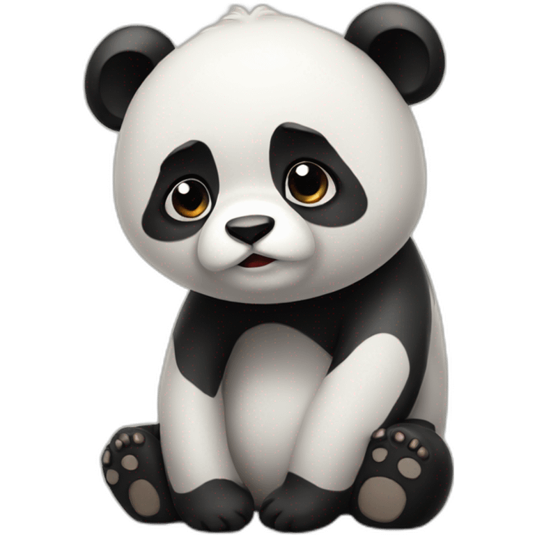 Sad cute panda  emoji