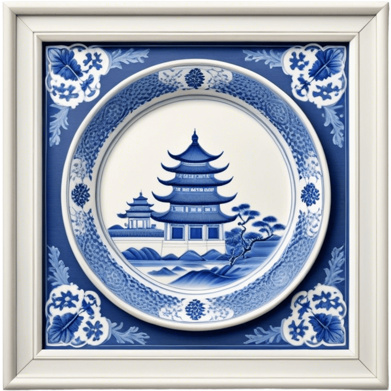 Cinematic Realistic image of exquisite blue and white porcelain, rendered with delicate, intricate patterns and fine textures, showcased against a classic Chinese backdrop with soft, refined lighting emoji