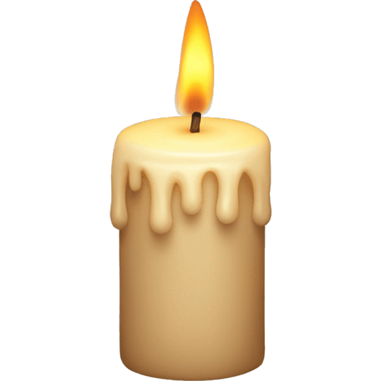 Candle beige emoji