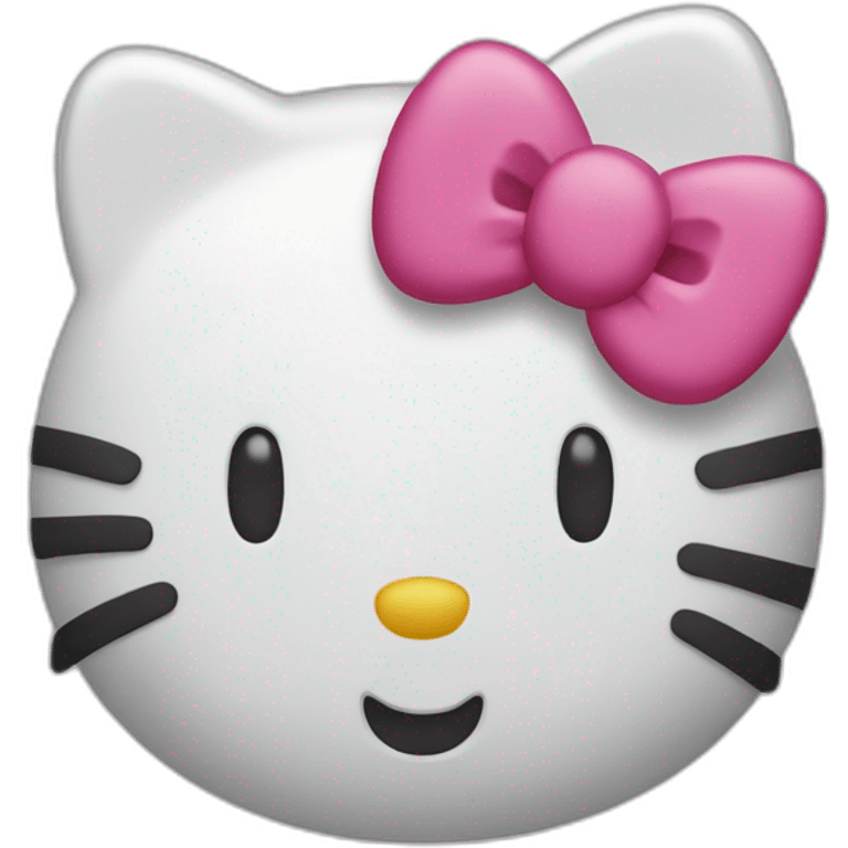 Hello kitty white head emoji