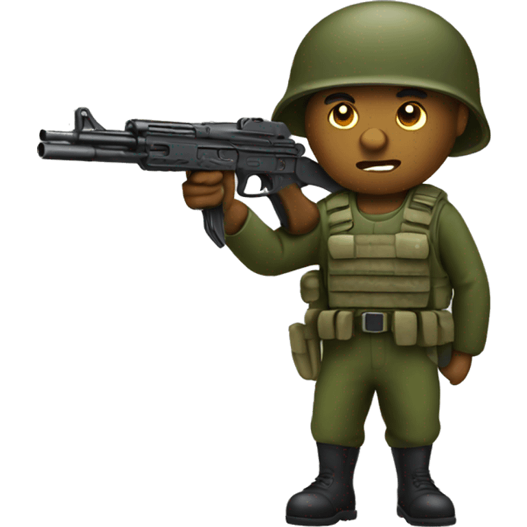 Soldier with gun emoji