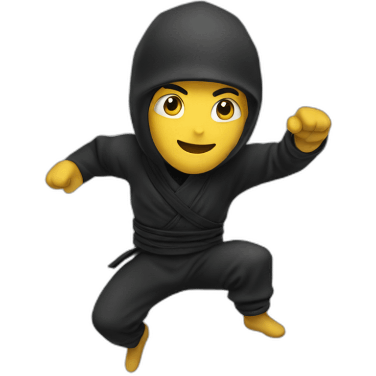 Ninja jumping emoji