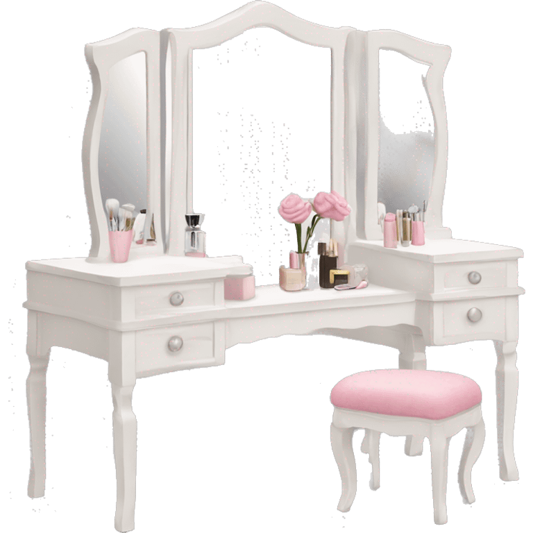 Vanity table with mirror  emoji