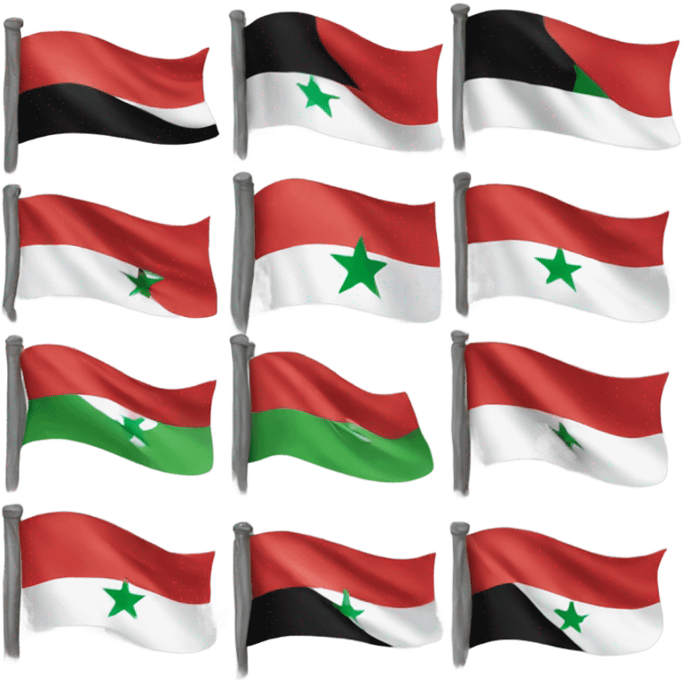 Syria new flag emoji