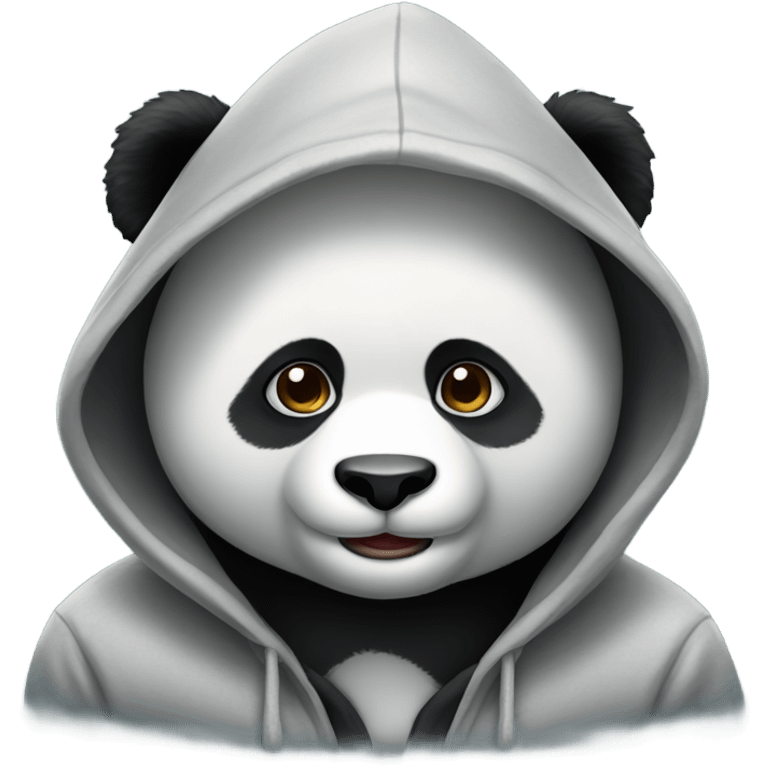 panda wearing hoodie emoji