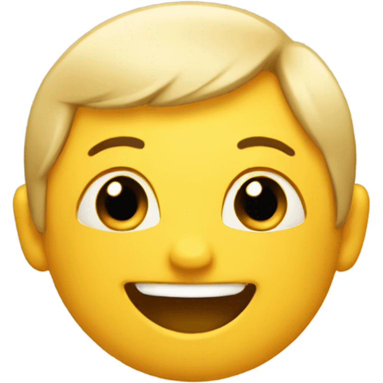 Emoji happy from a compliment  emoji