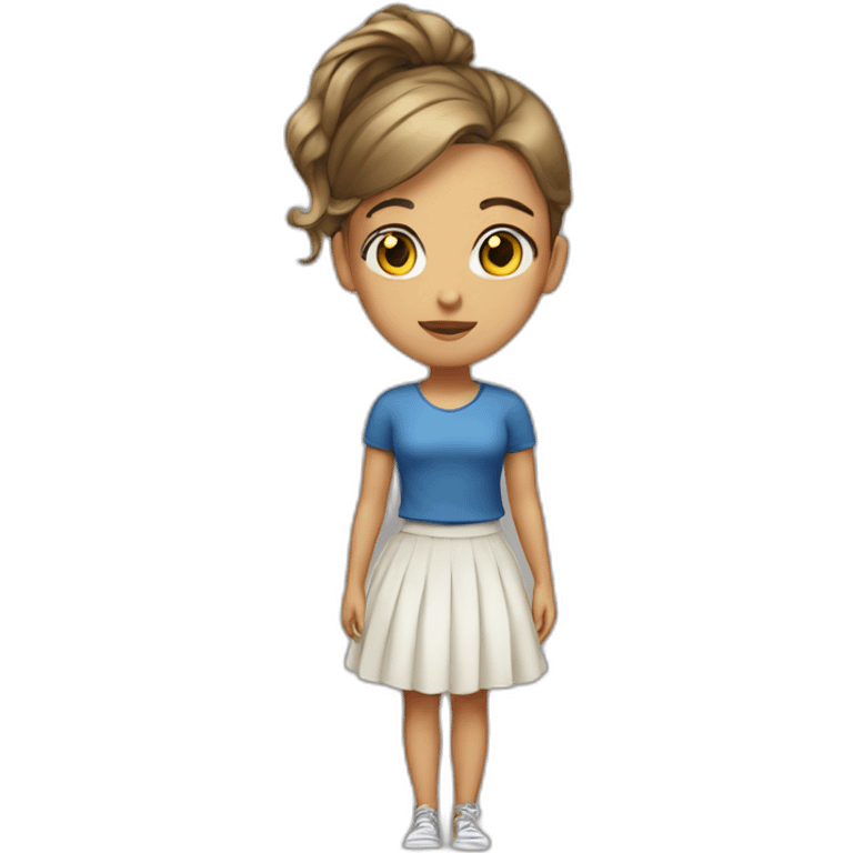 girl-in-a-skirt stands on head emoji