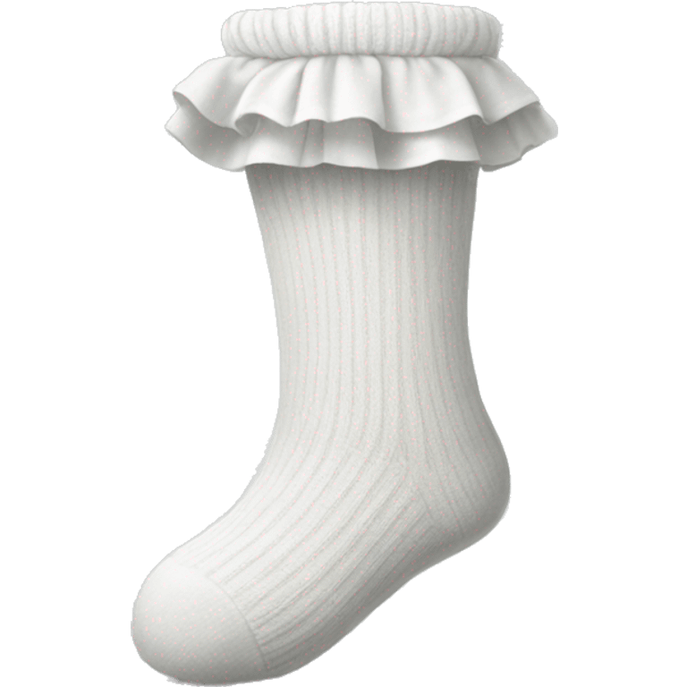 white frilly sock emoji