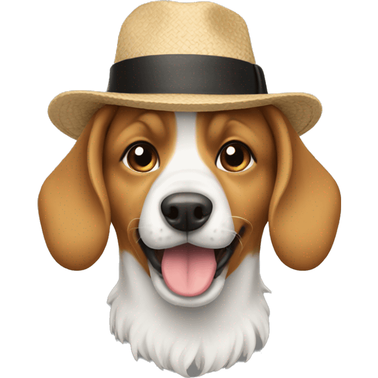 Dog with Hat emoji