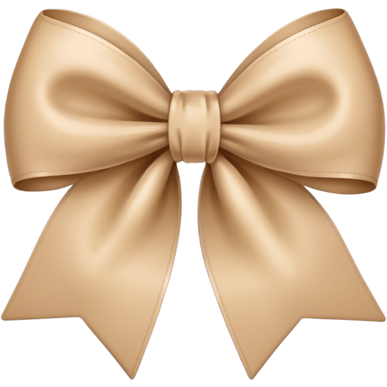 Beige bow emoji