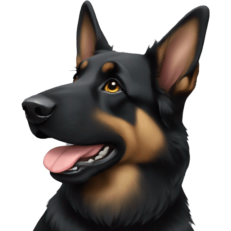 black german shepherd emoji