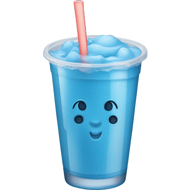 Blue slushie emoji