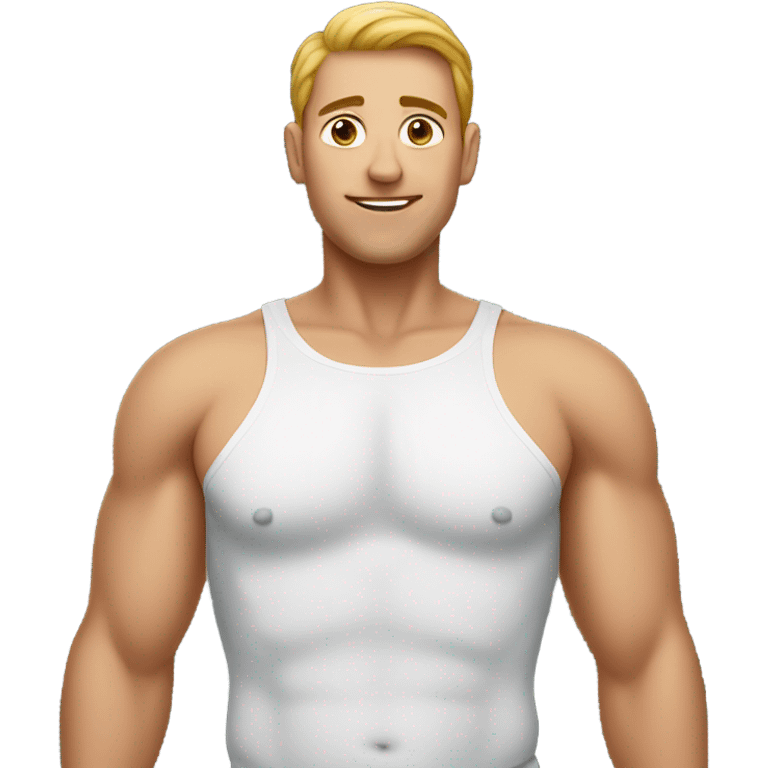 men with big breast implant emoji