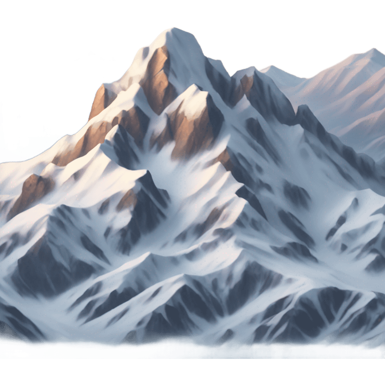 snow on the mountains  emoji