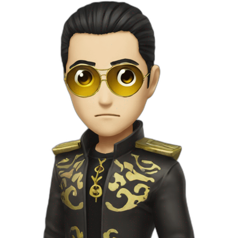 majima goro eyepatch on eye emoji emoji