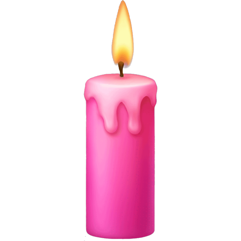 Pink candle emoji