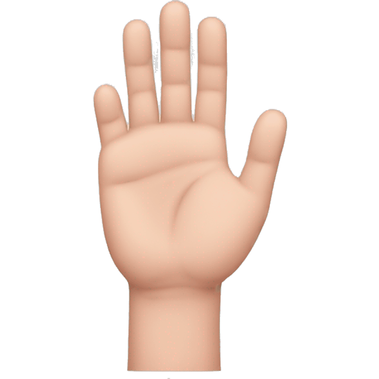 Hand with pinky and thumb closed emoji