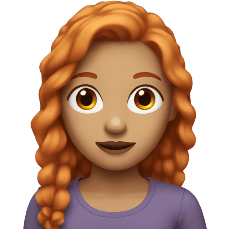 Girl with ginger hair  emoji