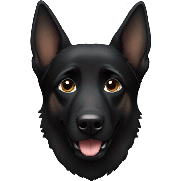 Black German Shepherd emoji