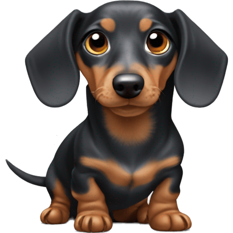 Dapple mini dachshund emoji