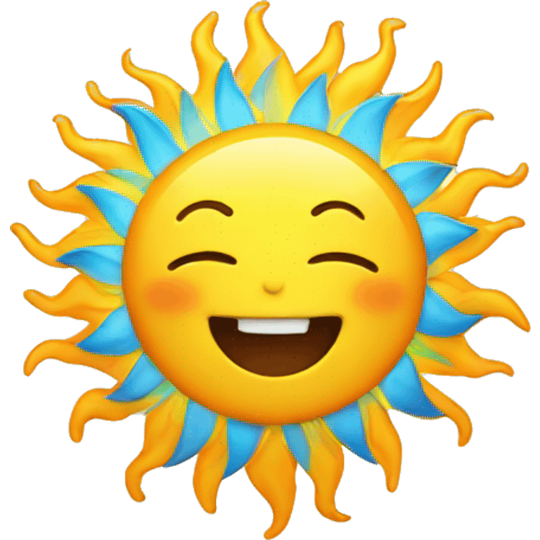 sun with smile emoji