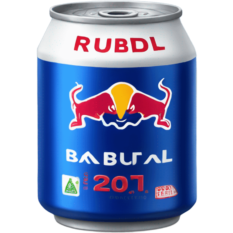 Blue redbull can emoji