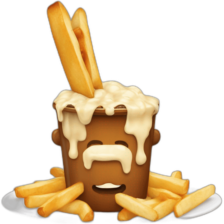 Poutine avec un Gitan emoji