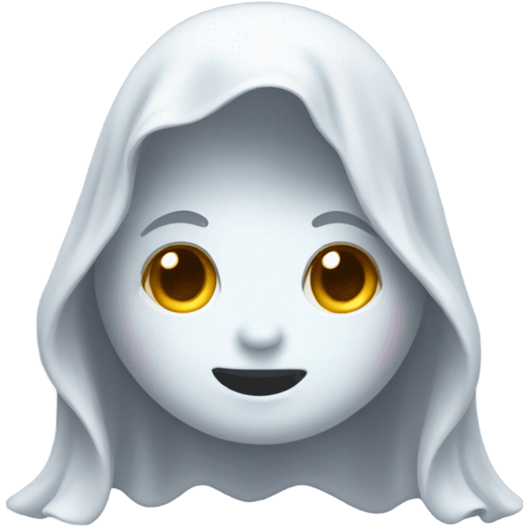 Cute ghost who is a girl  emoji