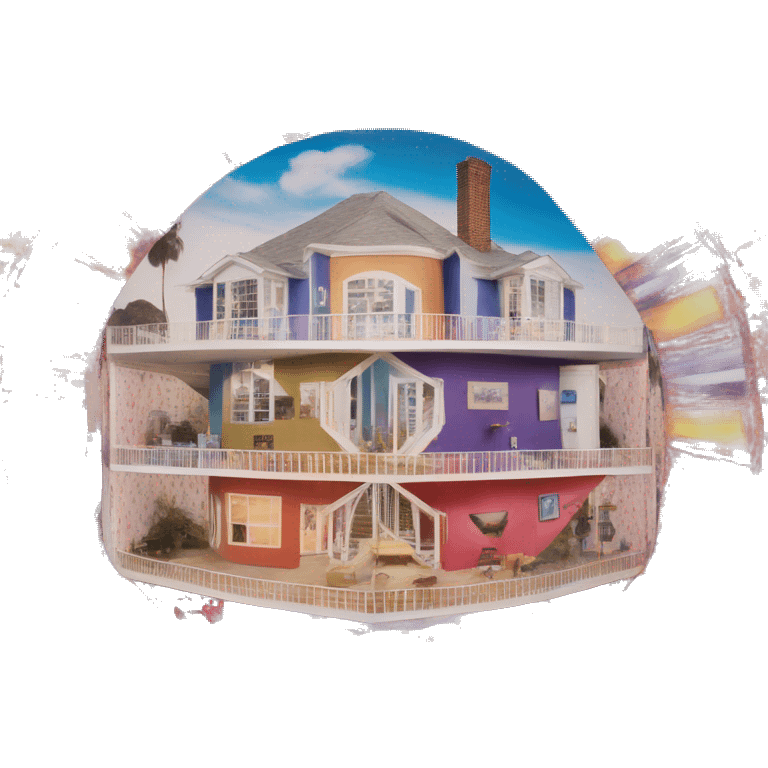 Laurie simmons kaleidoscope house emoji