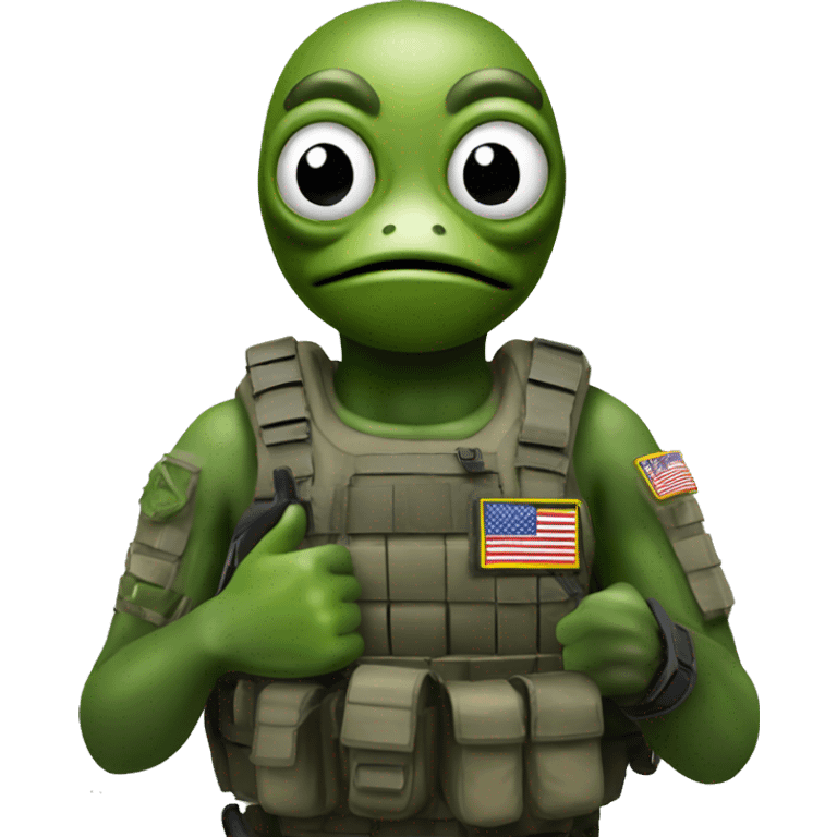 Frogman special forces thumbs up emoji