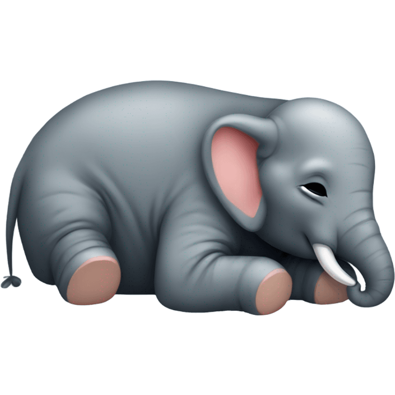 elefant sleeping  emoji