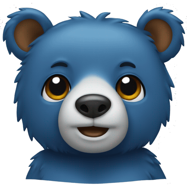 Bear blue emoji